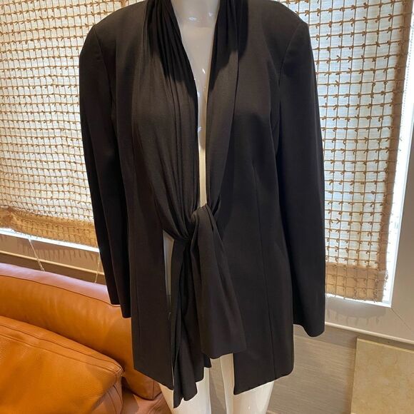 Worth Collection black lined jacket/blazer- size 8 - Picture 1 of 15